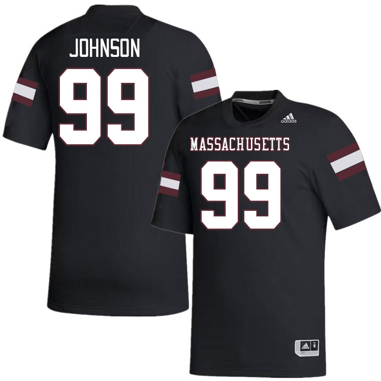 Massachusetts Minutemen #99 Anthony Johnson College Football Jerseys Stitched-Black